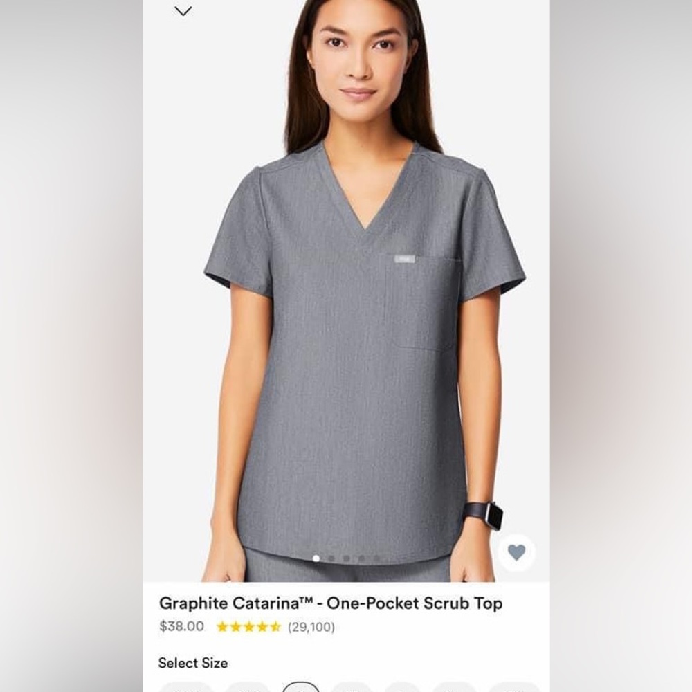 Figs Catarina scrub top.